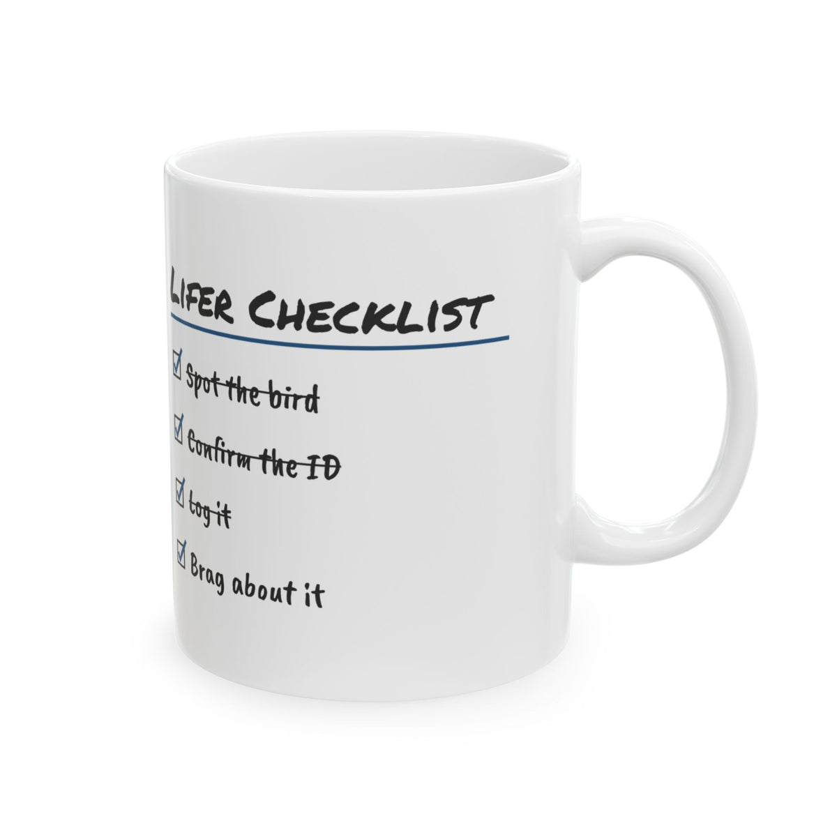 Birdwatching Coffee Mug Spot It Log It Brag About It