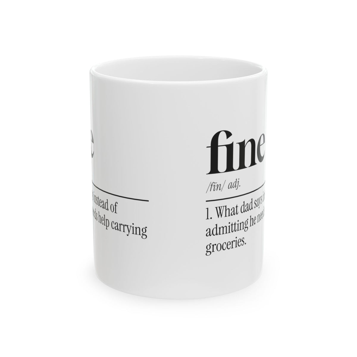 Dad Coffee Mug Fine Definition
