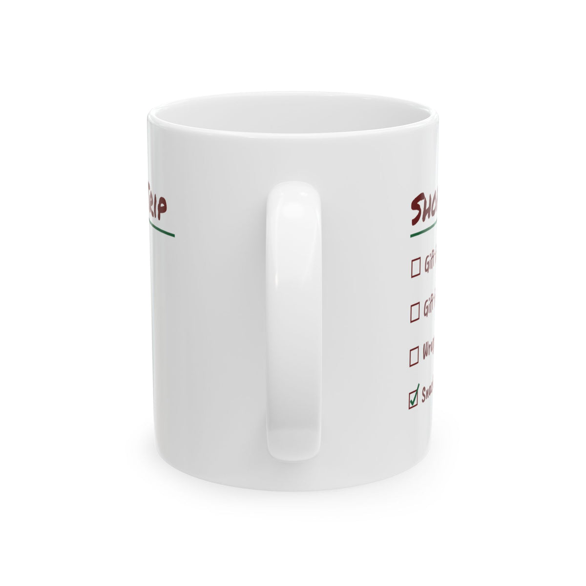 Funny Christmas Shopping Coffee Mug Gifts Bought Zero Checklist
