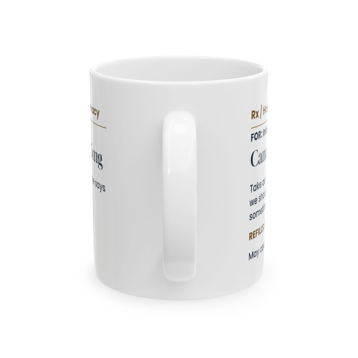Funny Introvert Coffee Mug Cancel Plans 5mg Prescription Label