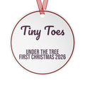 Christmas Ornament Tiny Toes Under The Tree First Christmas 2026