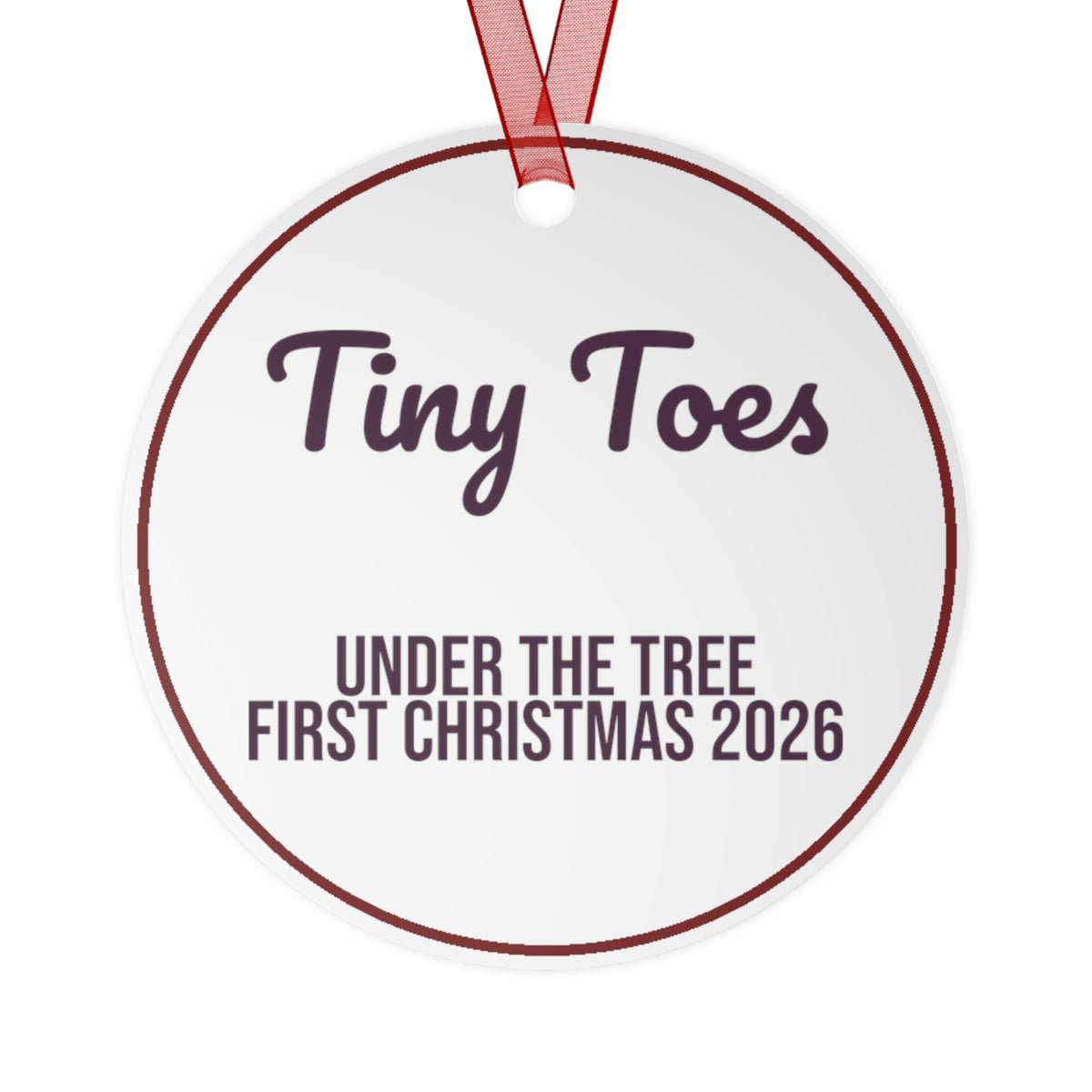 Christmas Ornament Tiny Toes Under The Tree First Christmas 2026