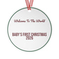 Christmas Ornament 2026 Welcome To The World Newborn Keepsake