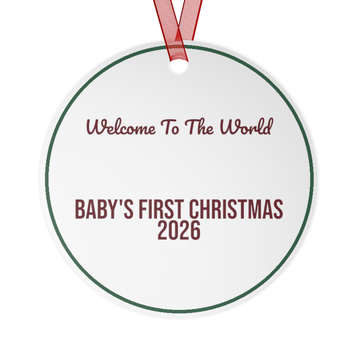 Christmas Ornament 2026 Welcome To The World Newborn Keepsake