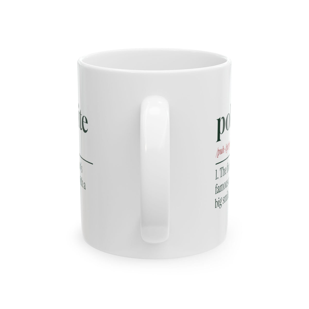 Funny In-Laws Christmas Coffee Mug Polite Bite Dictionary Definition
