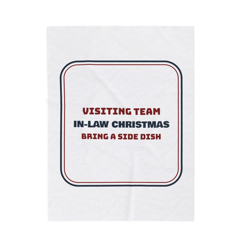 Funny Christmas Throw Blanket Visiting Team In-Law Christmas For Spouses