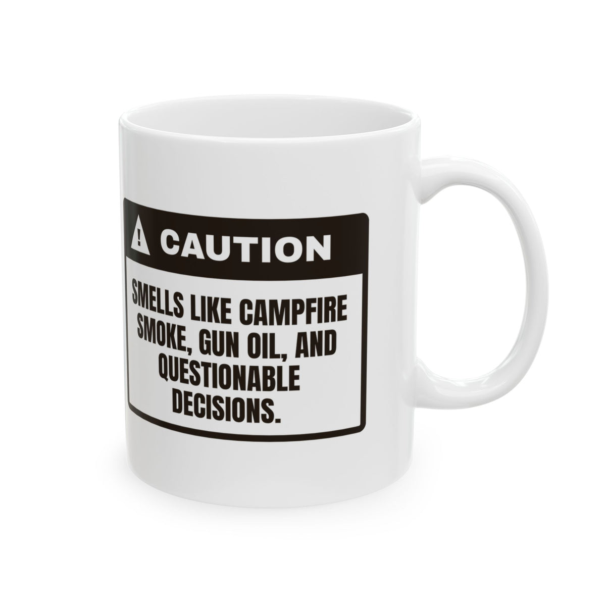 Campfire Coffee Mug Smells Like Bad Decisions