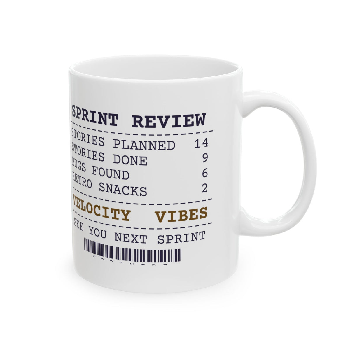 Funny Project Manager Coffee Mug Sprint Review Receipt
