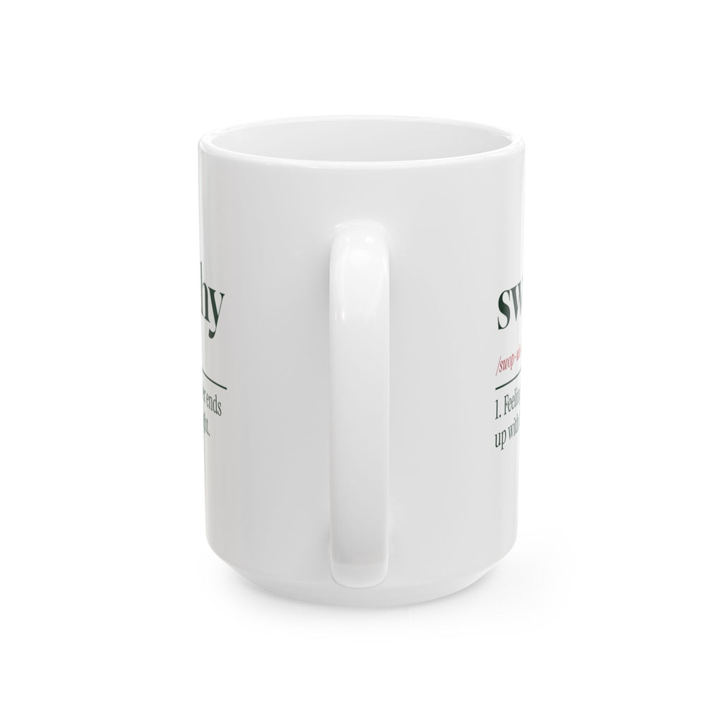 Funny White Elephant Coffee Mug Swapathy Definition