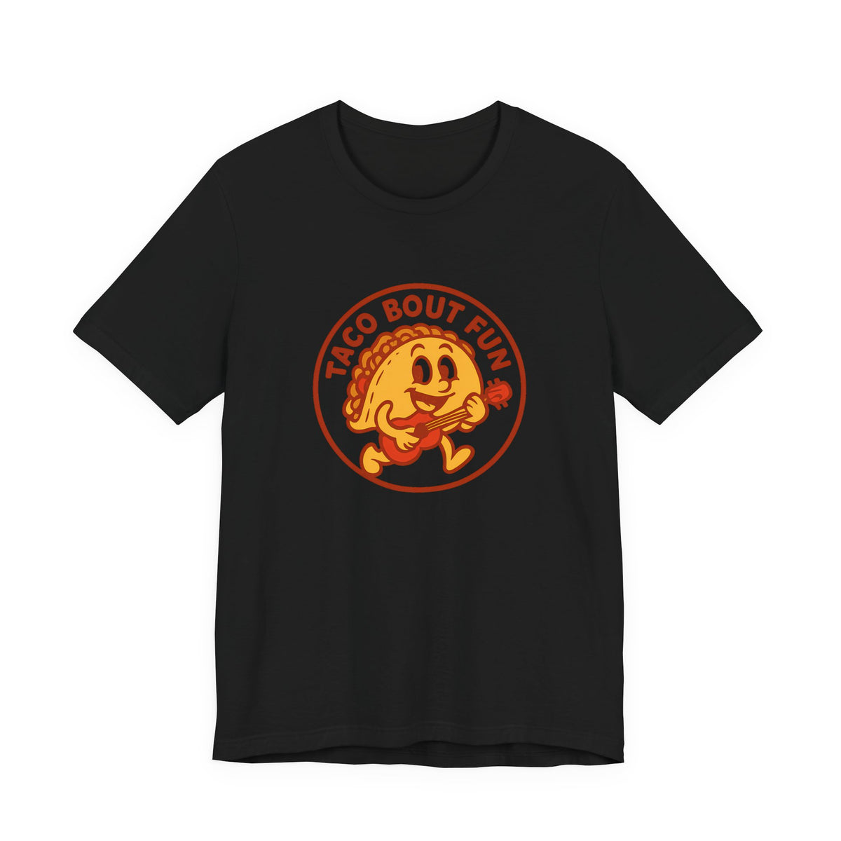 Taco Bout Fun Funny Retro Taco Pun Shirt