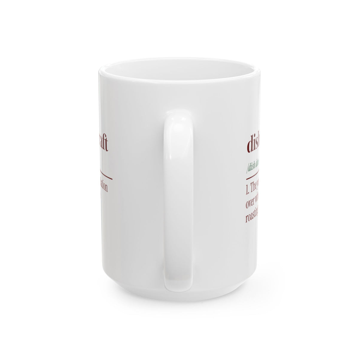 Funny Family Christmas Coffee Mug Dish Duty Draft Definition