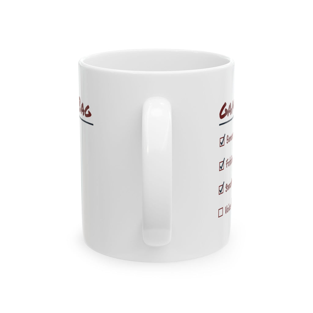 Funny Baseball Mom Coffee Mug Game Day Bag Checklist