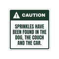 Funny Christmas Sticker Sprinkles Everywhere Even The Car For Bakers