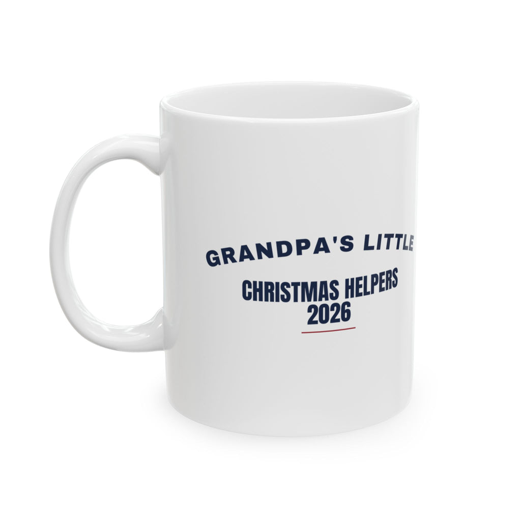 Grandpa's Little Christmas Helpers 2026 Coffee Mug For Grandpa