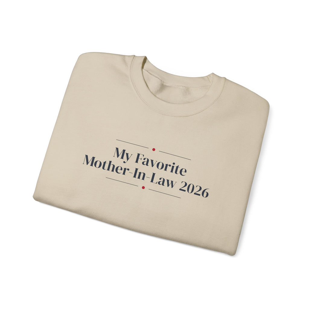 Christmas Sweatshirt My Favorite Mother-In-Law 2026 Keepsake