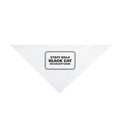 Staff Only Black Cat Sign Dog Bandana Funny For Cat Owners
