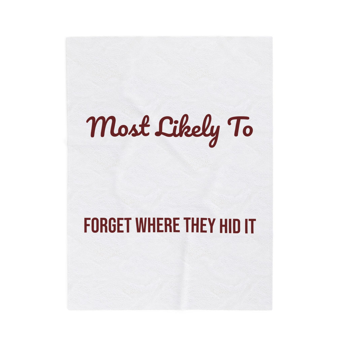 Funny Christmas Family Throw Blanket Most Likely To Forget Where They Hid