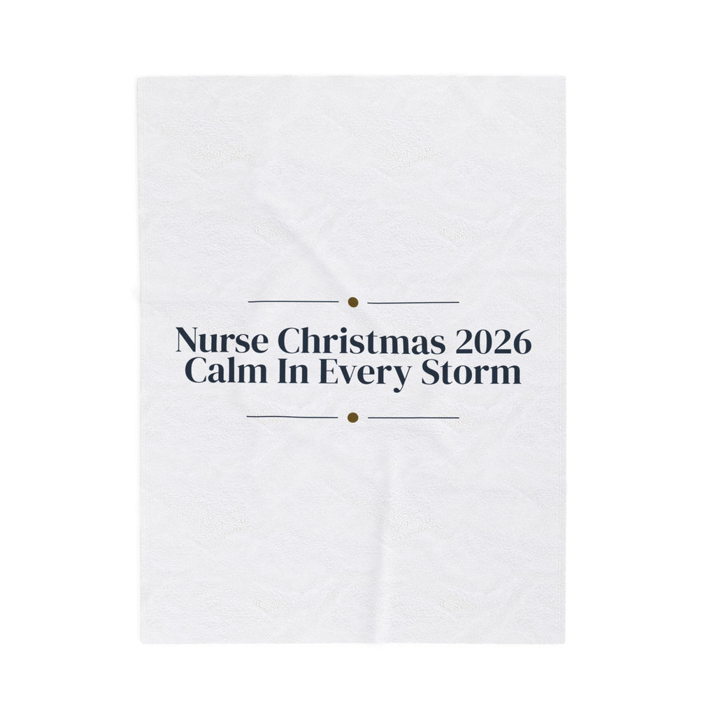 Christmas Throw Blanket Nurse Christmas 2026 Calm In Every Storm