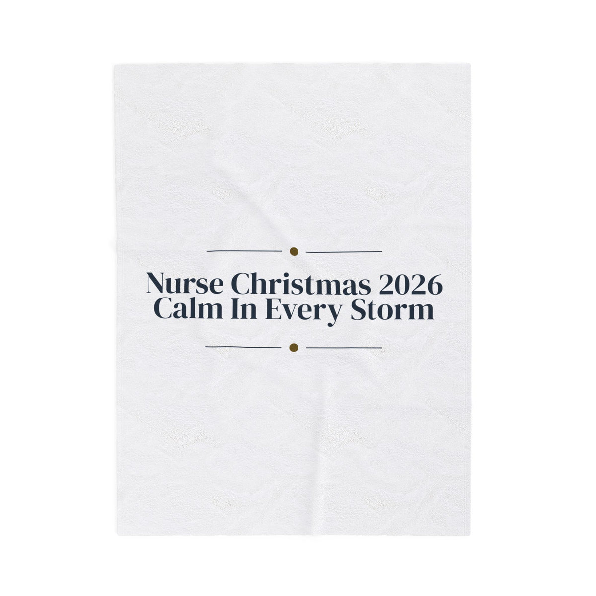 Christmas Throw Blanket Nurse Christmas 2026 Calm In Every Storm