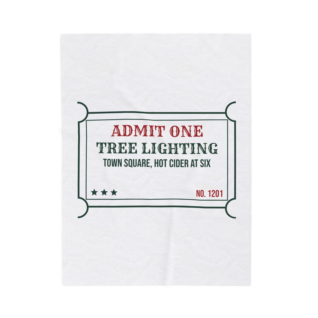 Cozy Christmas Throw Blanket Tree Lighting Hot Cider At Six Ticket