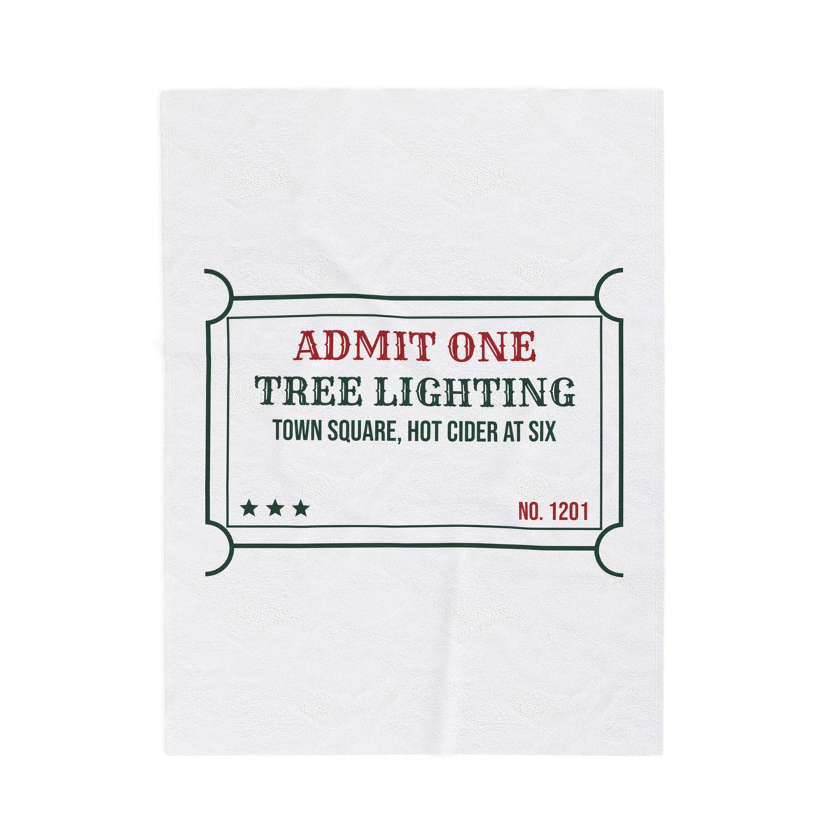 Cozy Christmas Throw Blanket Tree Lighting Hot Cider At Six Ticket