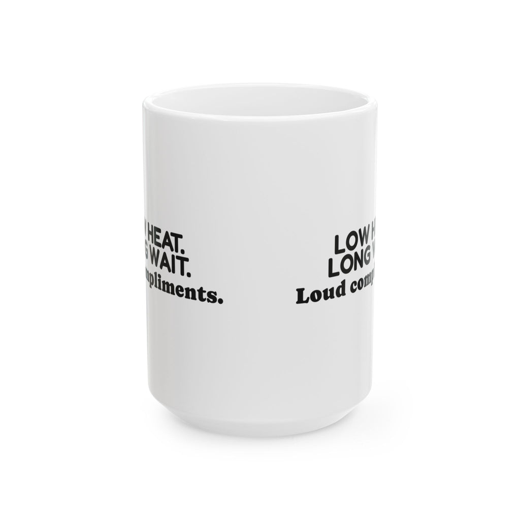 Funny Grill Dad Coffee Mug Low Heat Long Wait For Dad