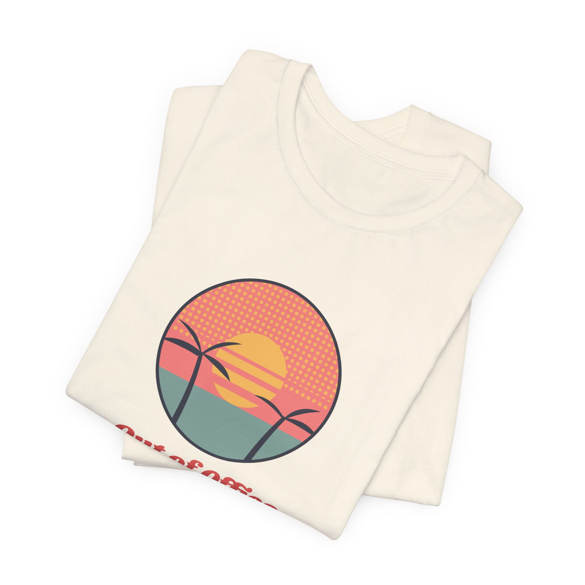 Retro Beach Shirt Out Of Office Into The Sea