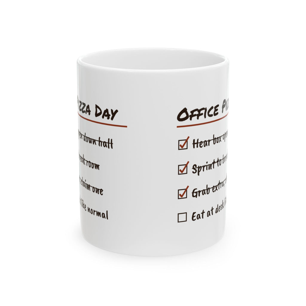 Office Pizza Day Checklist Coffee Mug For Coworkers