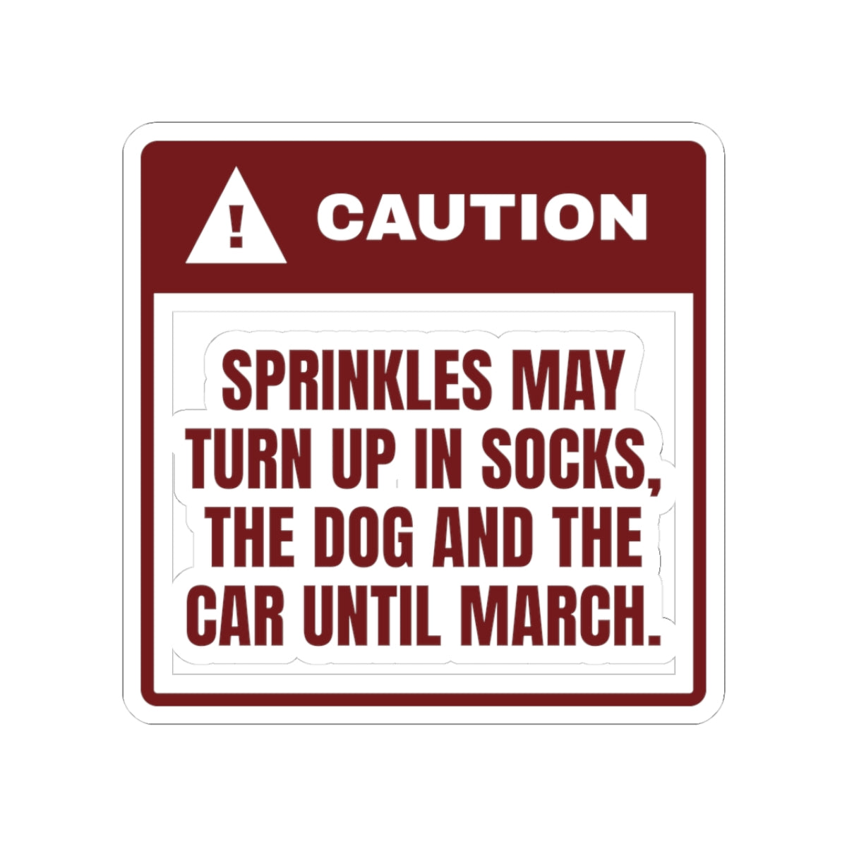 Funny Christmas Baking Sticker Sprinkles Found Until March For Bakers