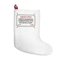 Newlywed Christmas Stocking Admit Two First Married Christmas Eve