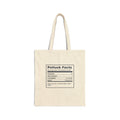 Funny Office Christmas Potluck Tote Bag Potluck Nutrition Facts