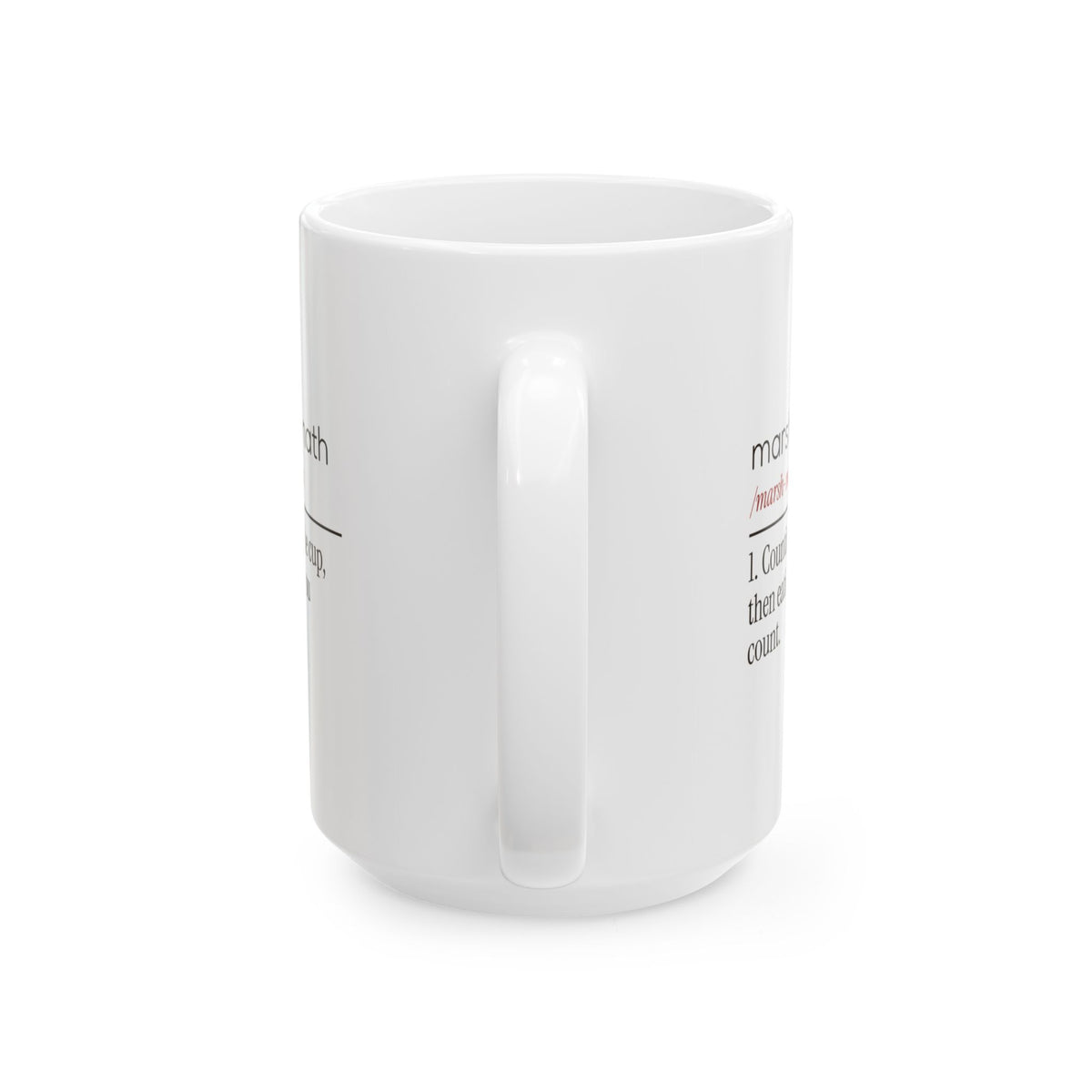 Funny Hot Cocoa Coffee Mug Marshmallow Math Dictionary Definition