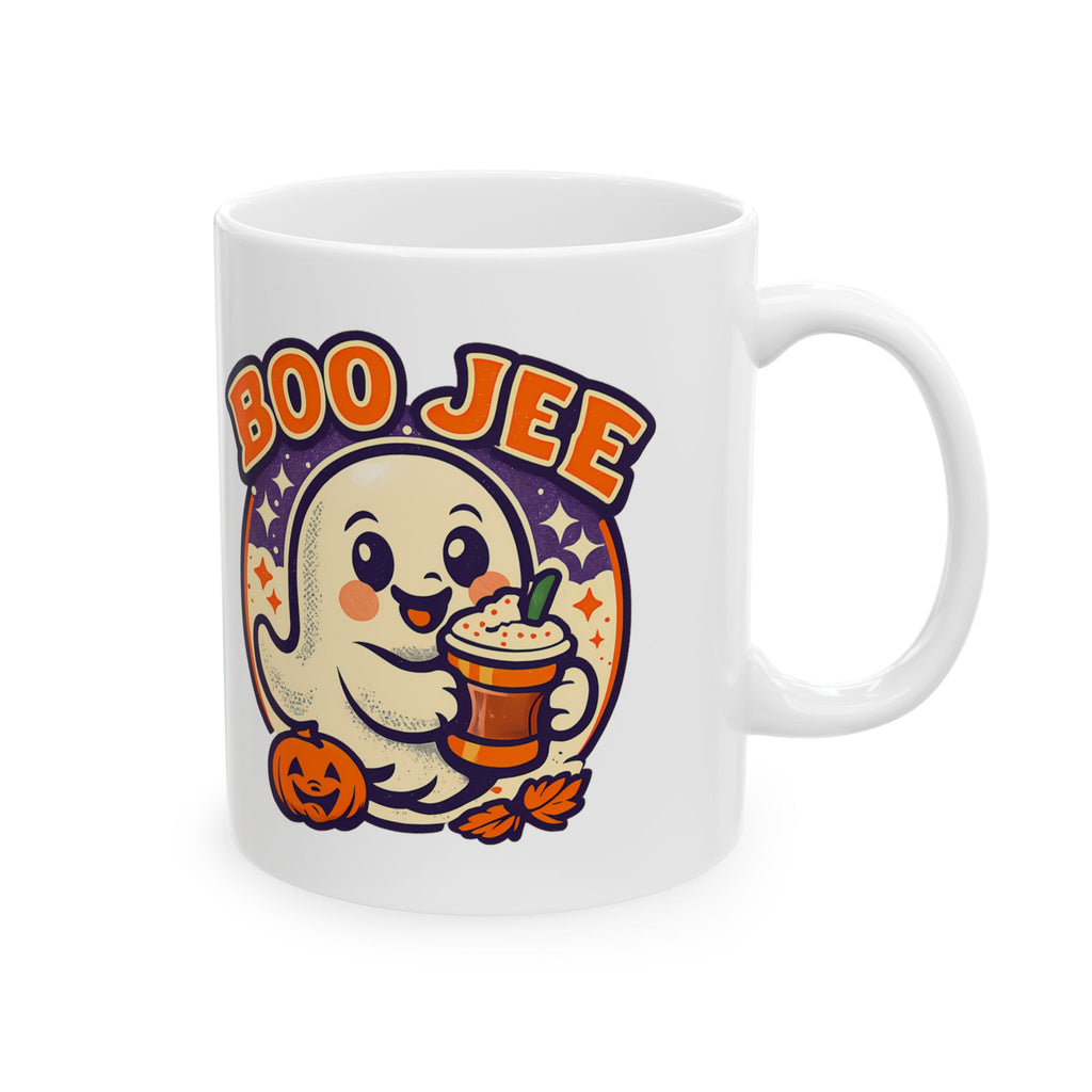 Boo Jee Funny Ghost Pumpkin Spice Coffee Mug