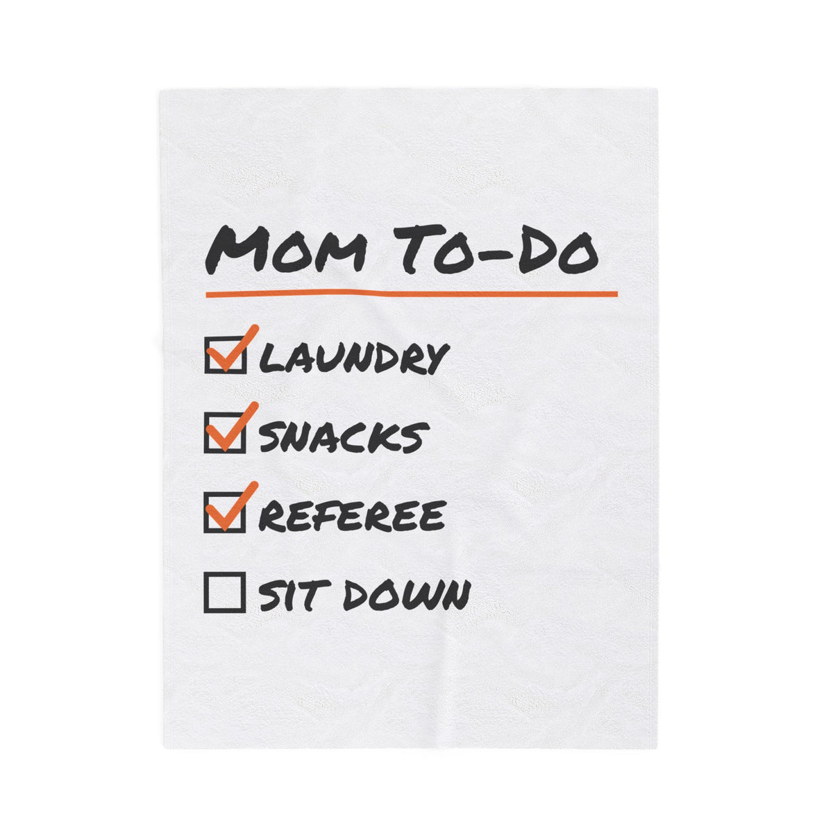 Funny Mom Throw Blanket Mom To Do List Referee
