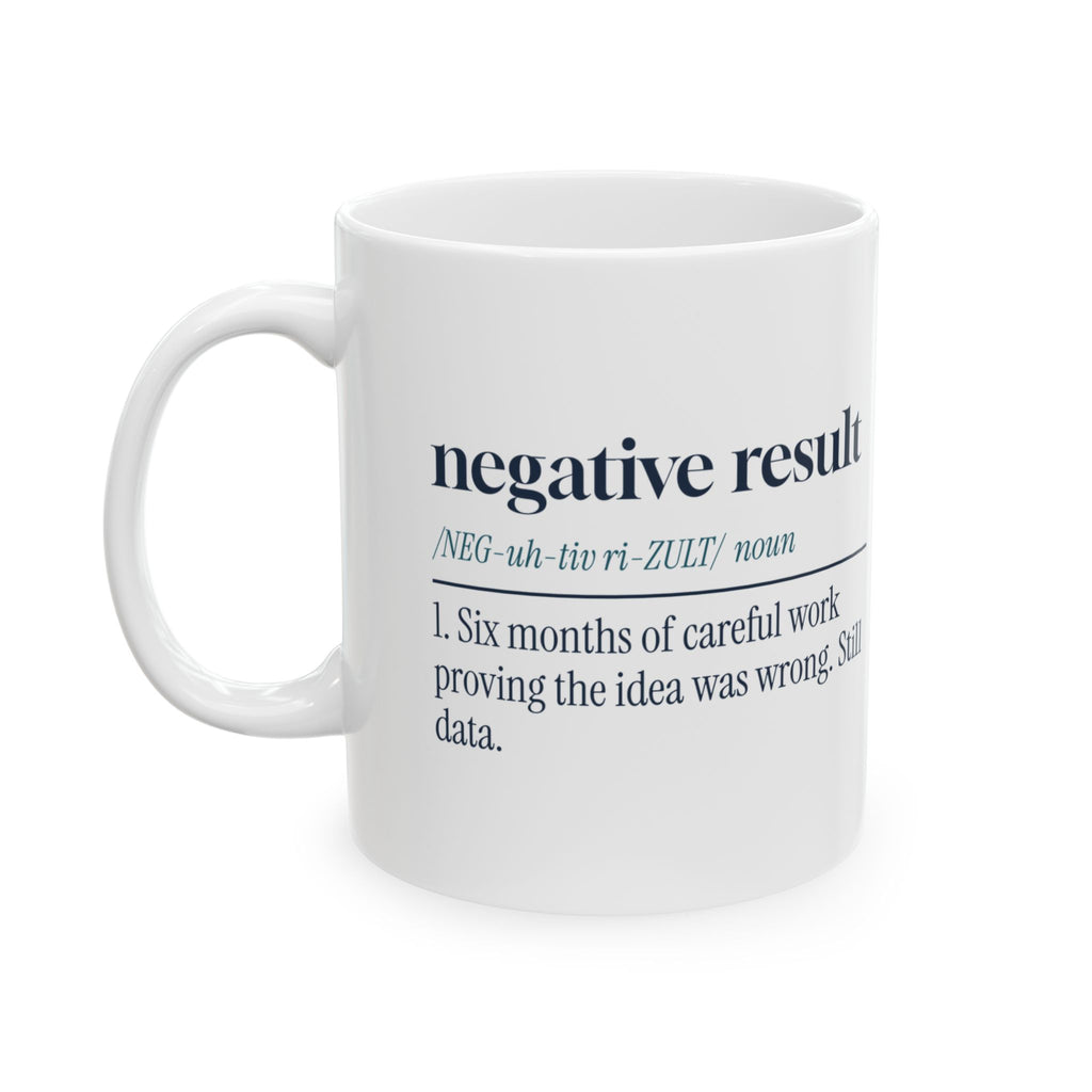 Funny Scientist Coffee Mug Negative Result Definition For Scientists