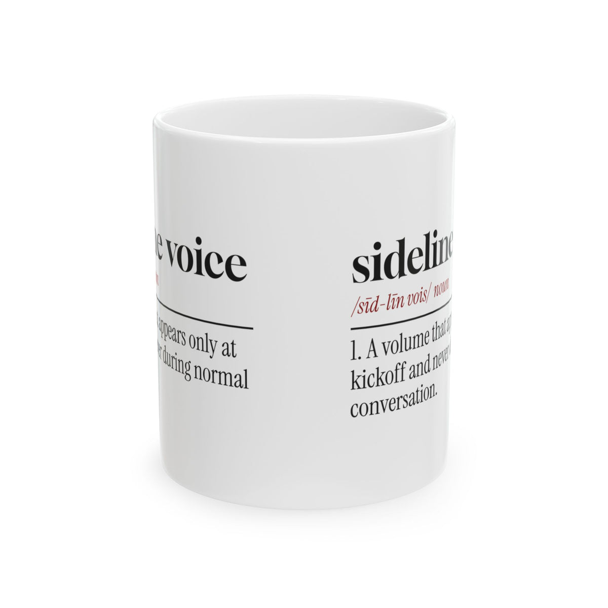 Sideline Voice Coffee Mug For Football Dad