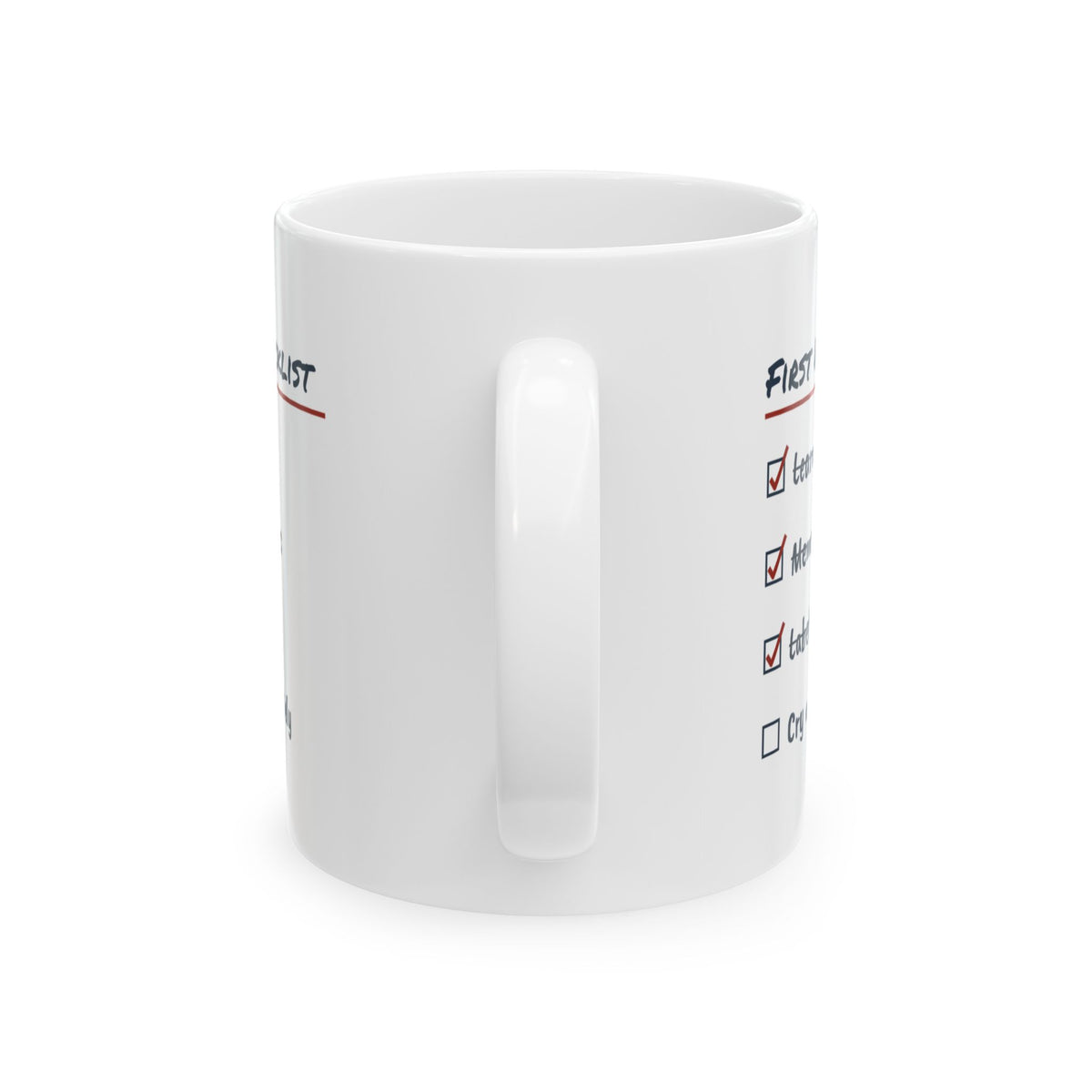 Funny Teacher Checklist Coffee Mug Cry A Little Privately For Teachers