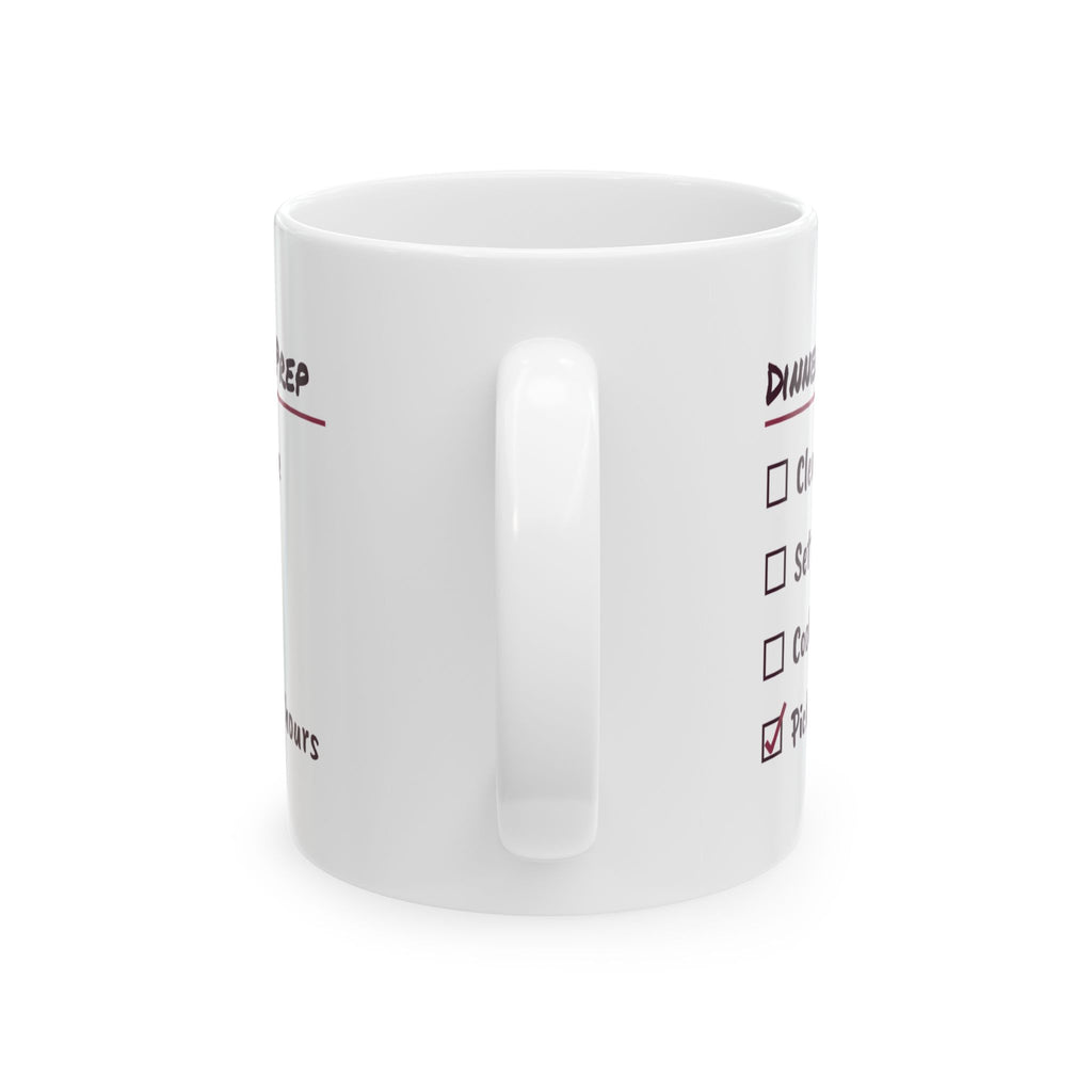 Funny Wine Lover Coffee Mug Dinner Party Prep Checklist For Hosts