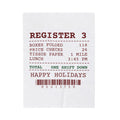 Funny Retail Christmas Throw Blanket Register Receipt For Cashiers