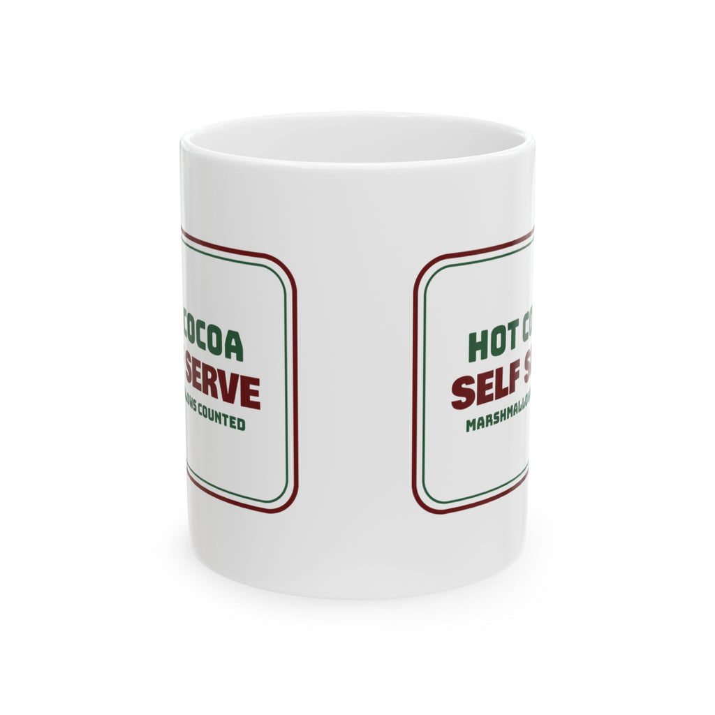 Funny Hot Cocoa Coffee Mug Cocoa Self Serve Marshmallows Counted