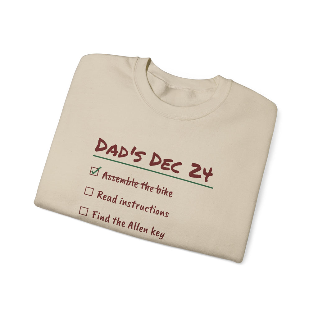 Funny Christmas Dad Sweatshirt Read The Instructions Eventually
