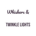Christmas Cat Sticker Whiskers And Twinkle Lights