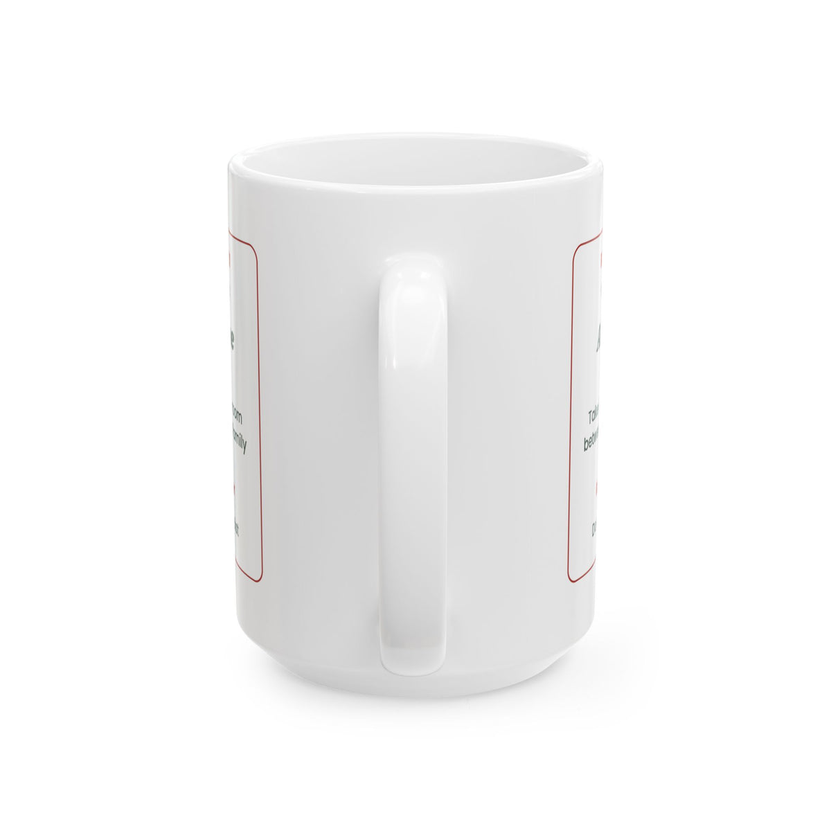 Funny Introvert Christmas Coffee Mug Alone Time Prescription Label