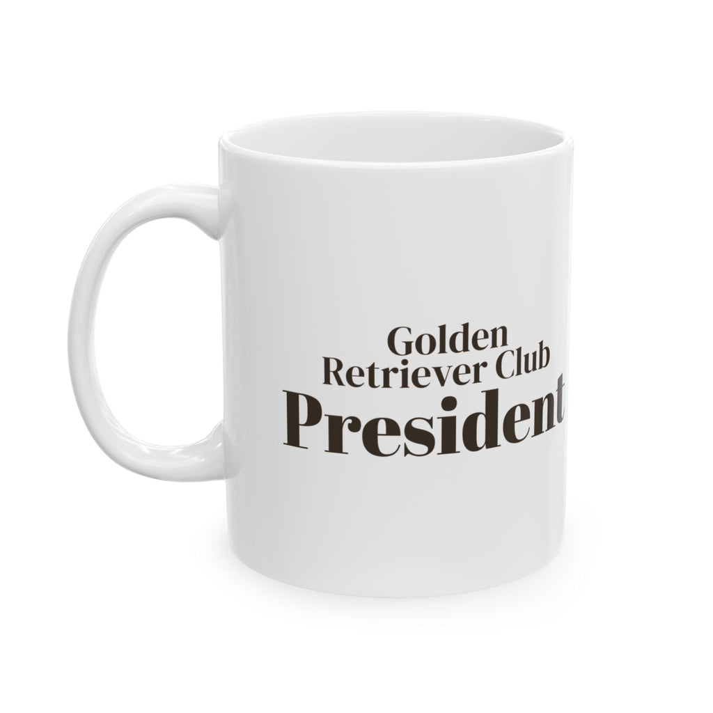 Golden Retriever Coffee Mug Club President
