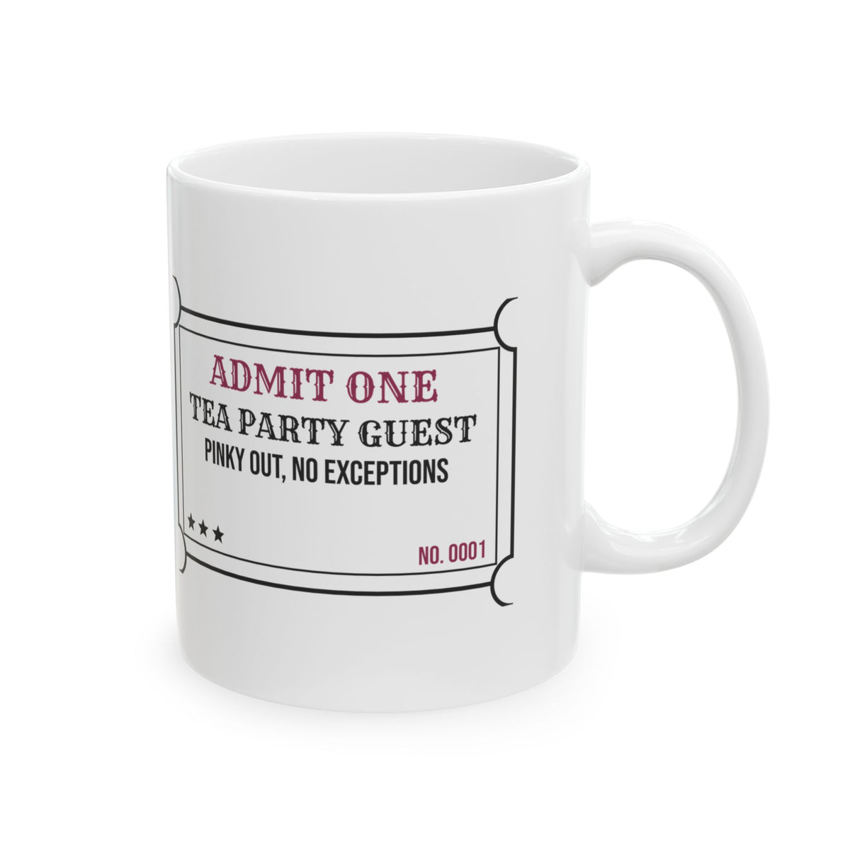 Tea Party Guest Pinky Out Coffee Mug For Dad