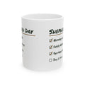 Funny German Shepherd Coffee Mug Shepherd Day Checklist