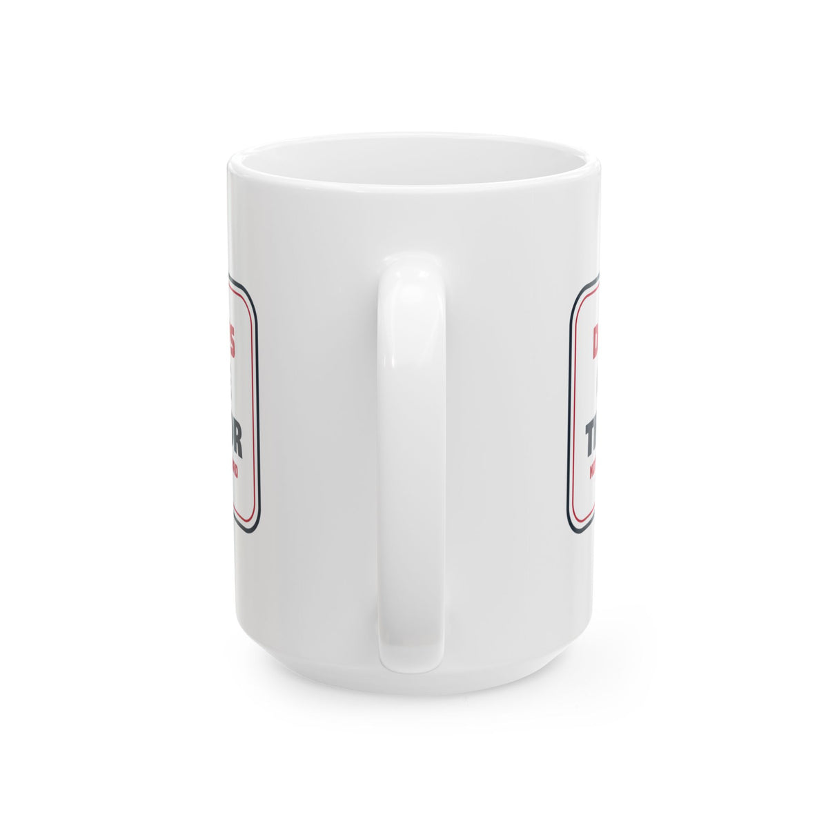 Funny Dad Christmas Coffee Mug Close The Door Not Heating The Yard