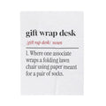 Funny Christmas Retail Throw Blanket Gift Wrap Desk Dictionary Definition