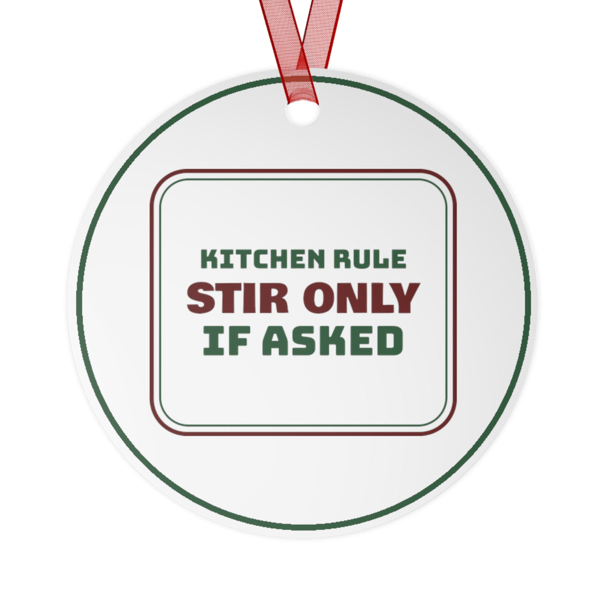 Funny Christmas Ornament Stir Only If Asked
