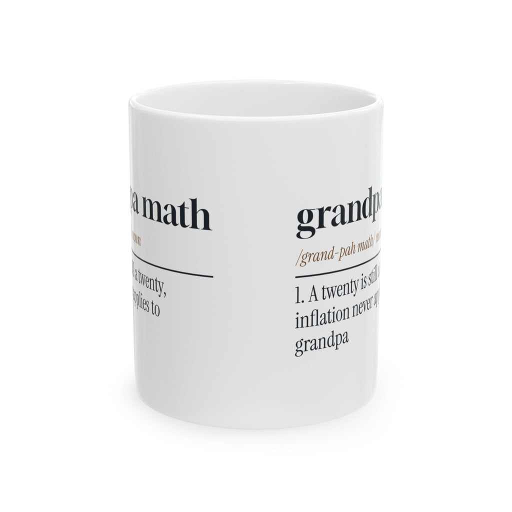 Funny Grandpa Math Dictionary Coffee Mug For Grandpa